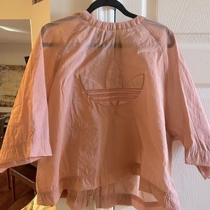 ADIDAS sheer peach shirt